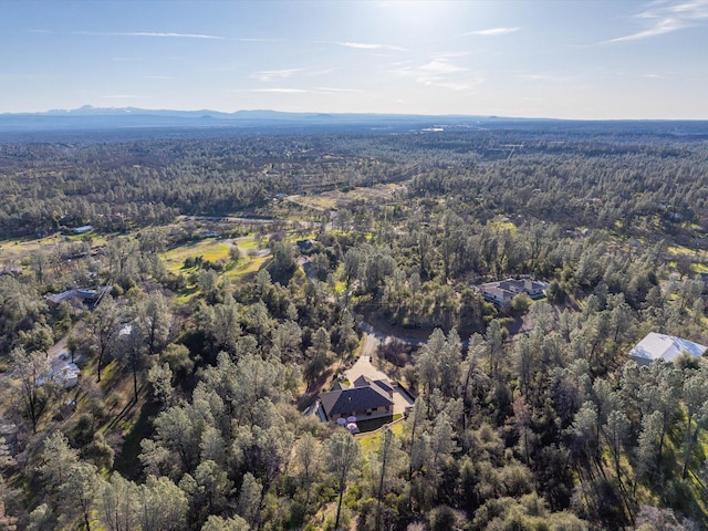 bird's eye view featuring a mountain view