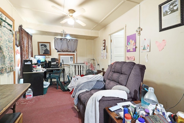 bedroom with carpet flooring