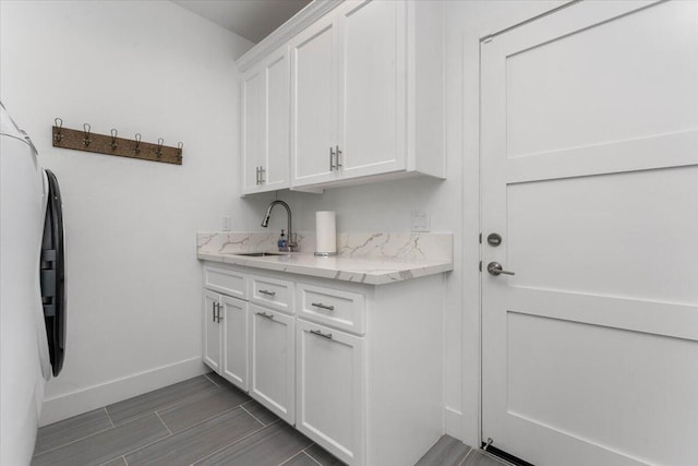 laundry room with sink