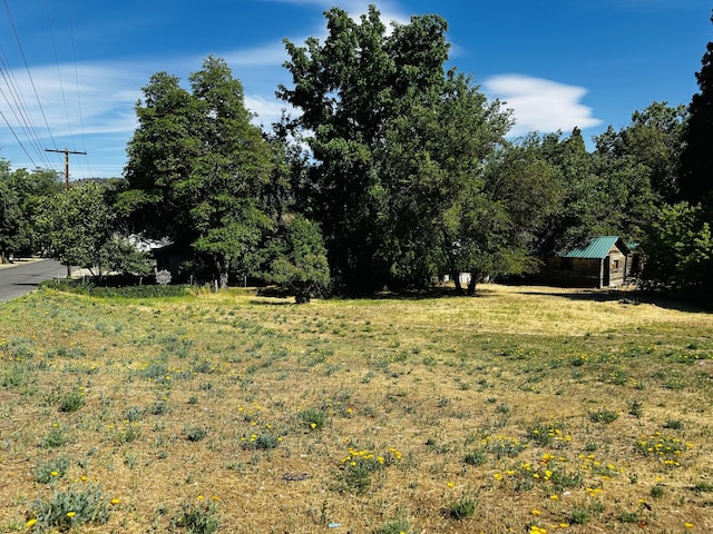 106 N W St, Yreka, CA 96097 - view of grassy yard with an outbuilding