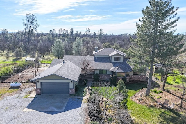 birds eye view of property