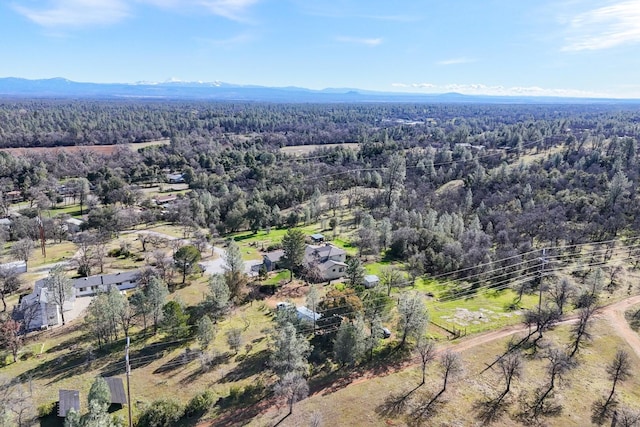 aerial view featuring a mountain view