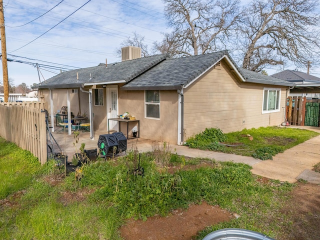 view of rear view of property