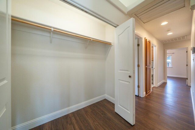 closet featuring visible vents