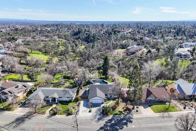 bird's eye view with a residential view