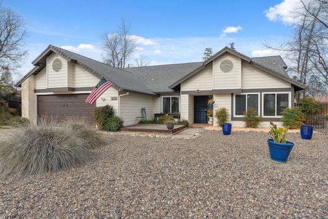 ranch-style house with a garage