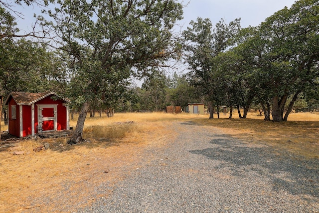 view of street featuring a rural view