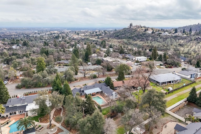 bird's eye view featuring a residential view