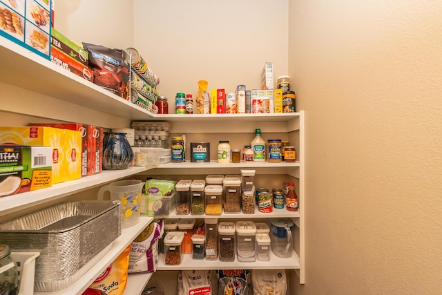 view of pantry