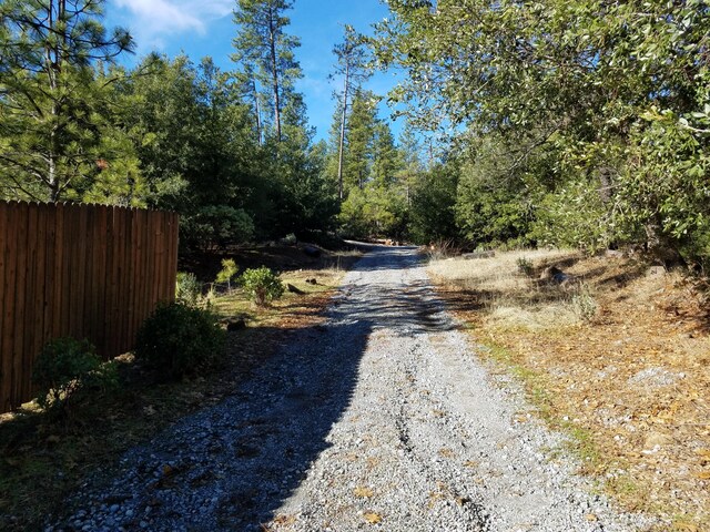 view of road