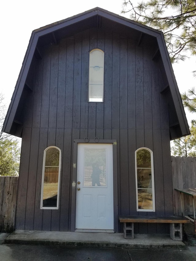 exterior space with fence