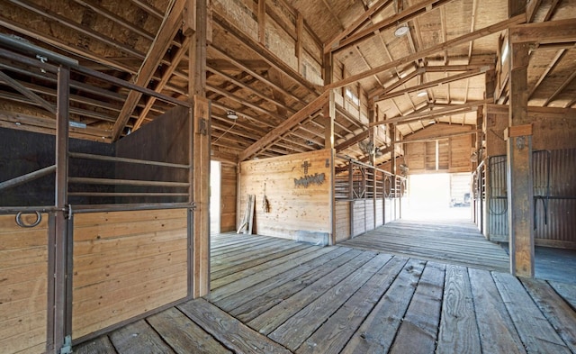 view of horse barn