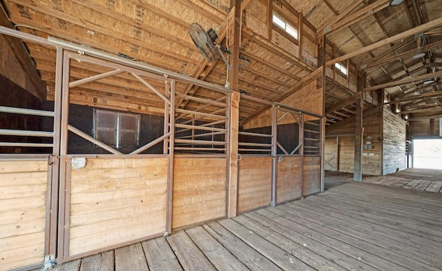 view of horse barn