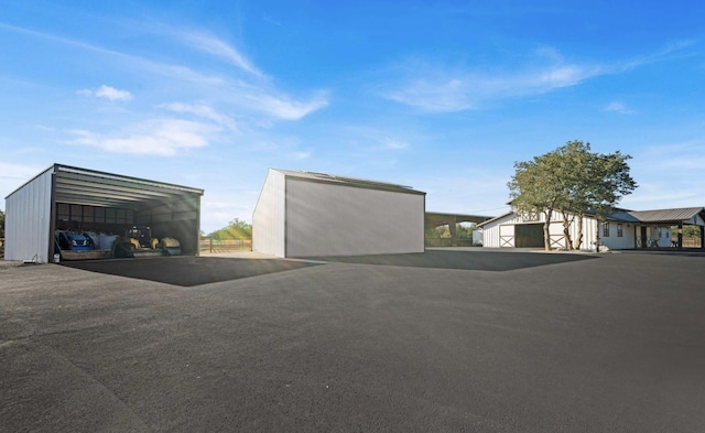 exterior space featuring a carport