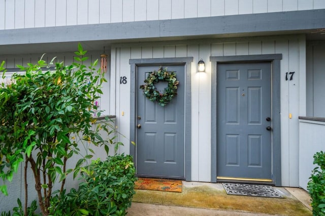 view of entrance to property