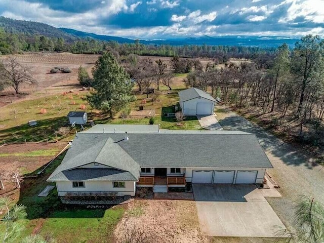 5747 Wilson Hill Rd, Manton, CA 96059 - bird's eye view with a mountain view
