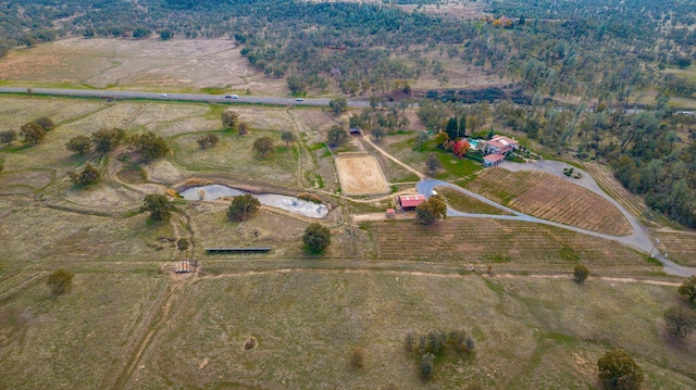 bird's eye view featuring a rural view