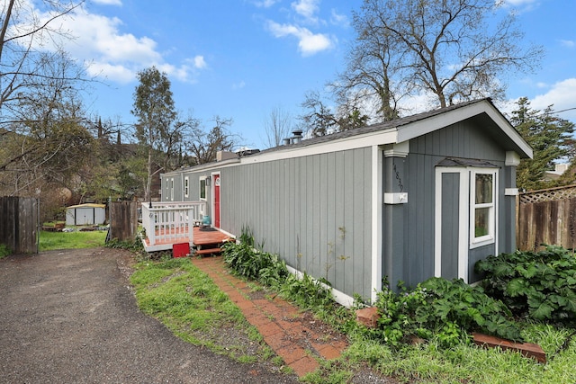 14839 Lamoine Dr, Redding, CA 96003 - view of shed featuring fence