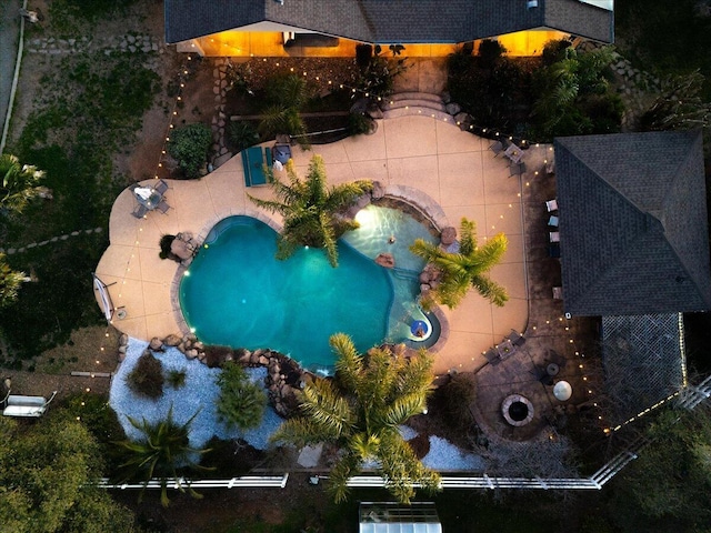 birds eye view of property