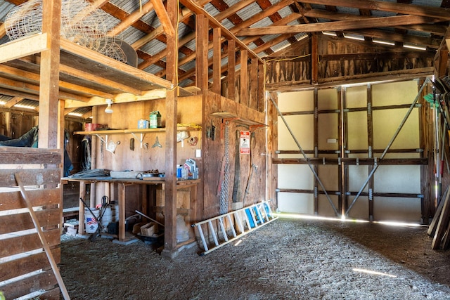 view of horse barn