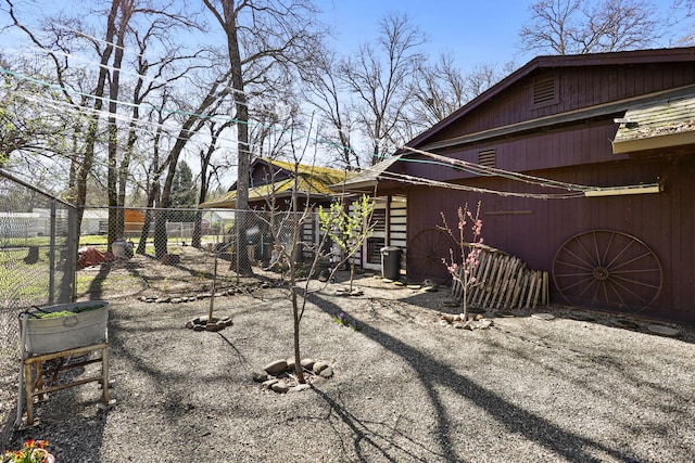 exterior space with fence