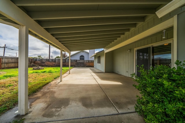 view of patio / terrace with a fenced backyard