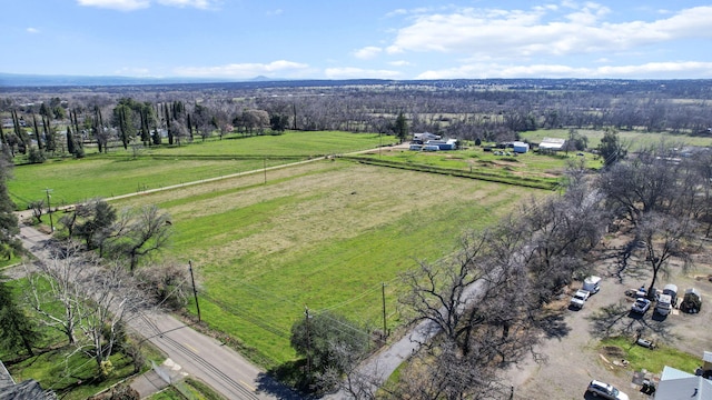 drone / aerial view featuring a rural view