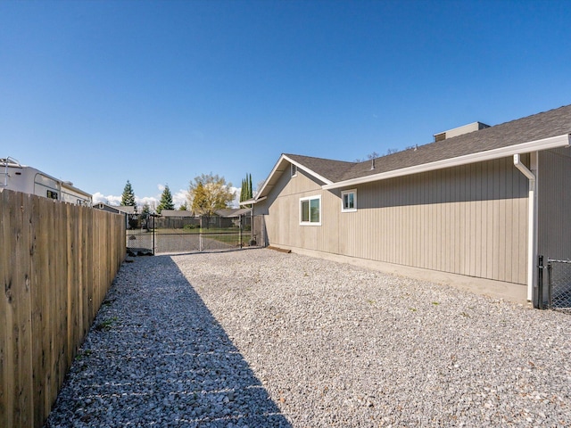 exterior space with fence