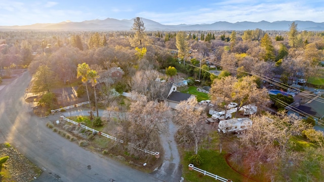 3300 Forest Hills Dr, Redding, CA 96002 - drone / aerial view featuring a mountain view