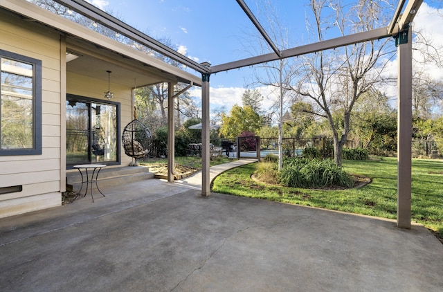 3300 Forest Hills Dr, Redding, CA 96002 - view of patio featuring fence