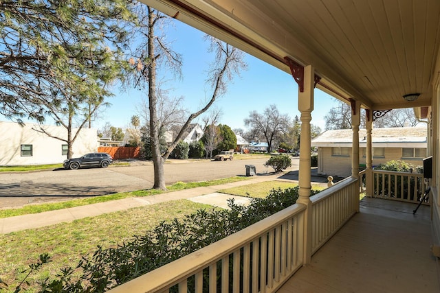 balcony with covered porch