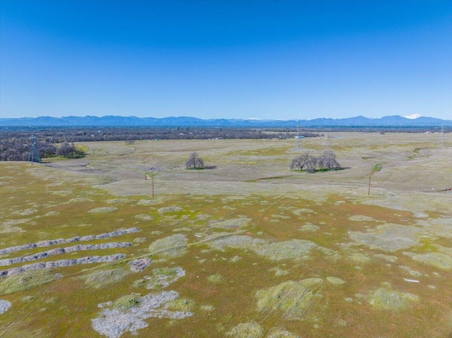 property view of mountains with a rural view