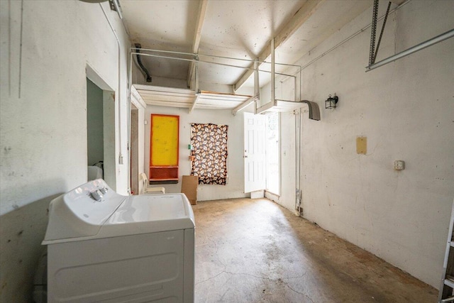 interior space featuring washer / clothes dryer