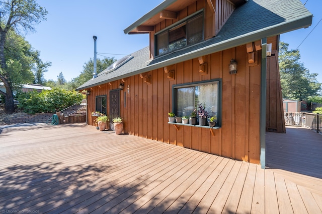 view of wooden terrace