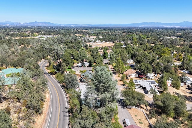 bird's eye view featuring a mountain view