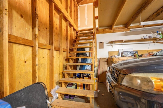 view of stairway