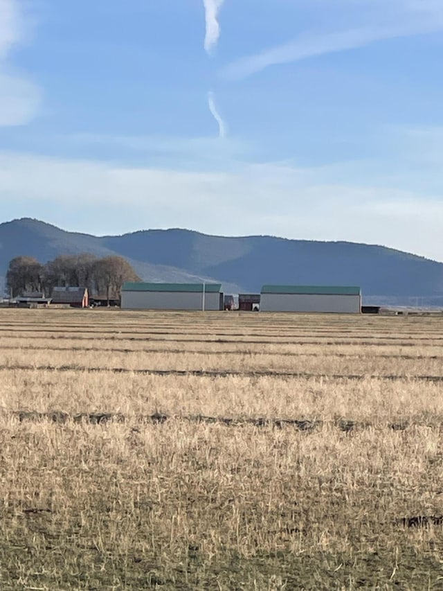 mountain view with a rural view