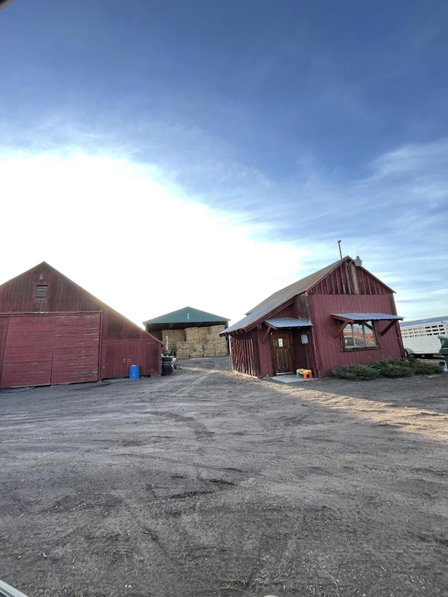 view of barn