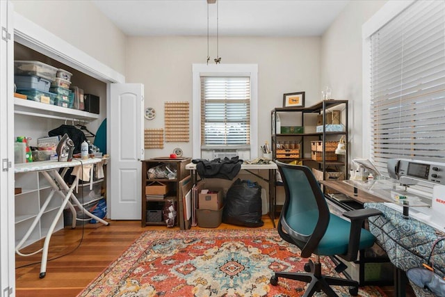 24894 Long St, Fall River Mills, CA 96028 - home office with wood finished floors