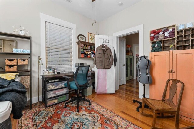 24894 Long St, Fall River Mills, CA 96028 - office with wood finished floors