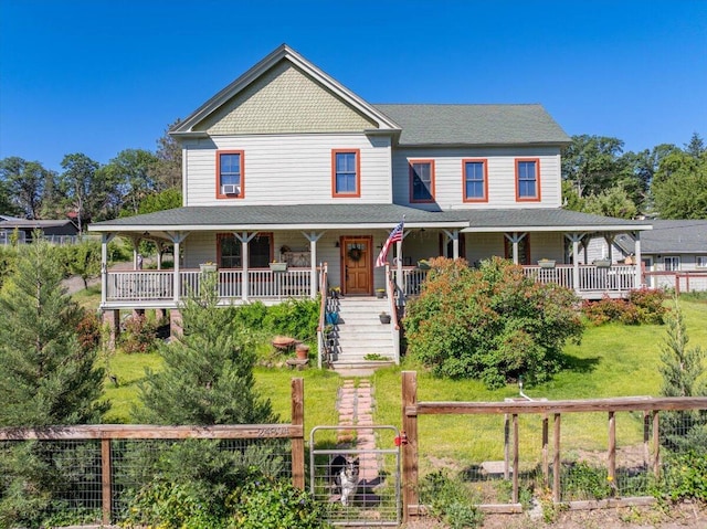 24894 Long St, Fall River Mills, CA 96028 - view of front of property featuring a porch and stairway