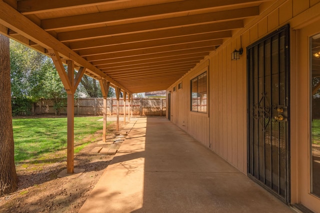 view of patio / terrace with fence