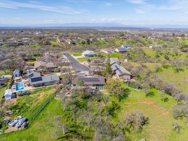 bird's eye view with a residential view