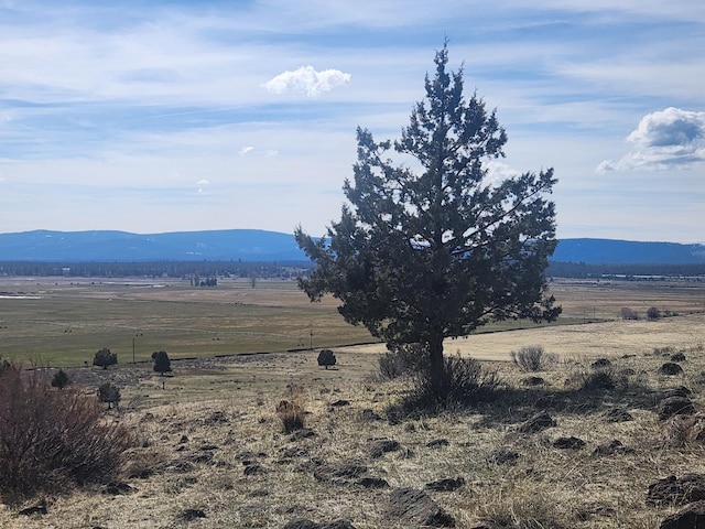 mountain view with a rural view