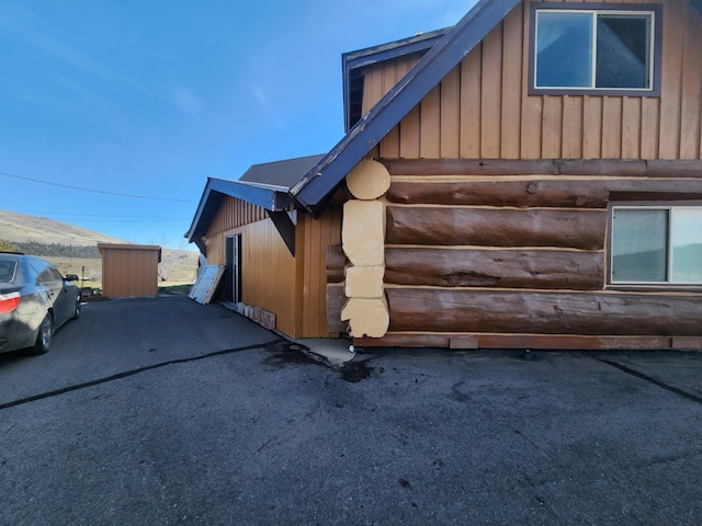 view of property exterior featuring board and batten siding