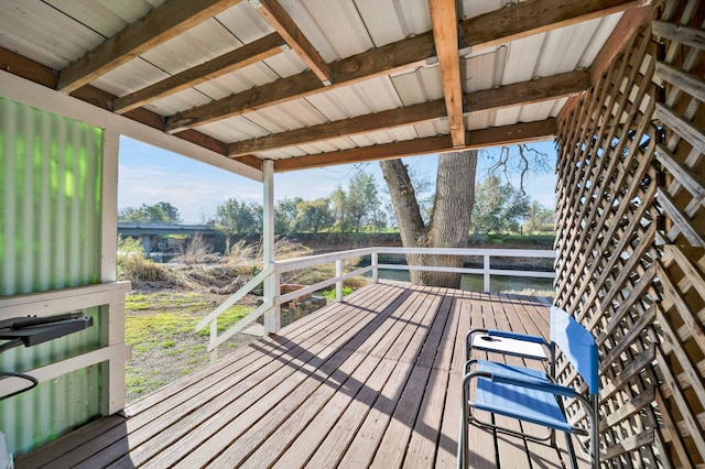 view of wooden terrace