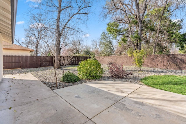 view of patio / terrace featuring a fenced backyard