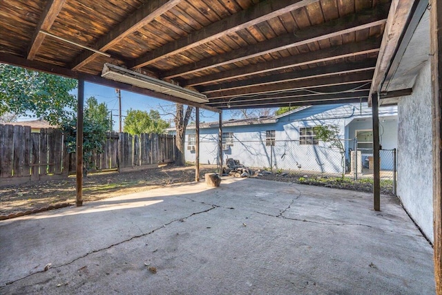 view of patio / terrace with fence