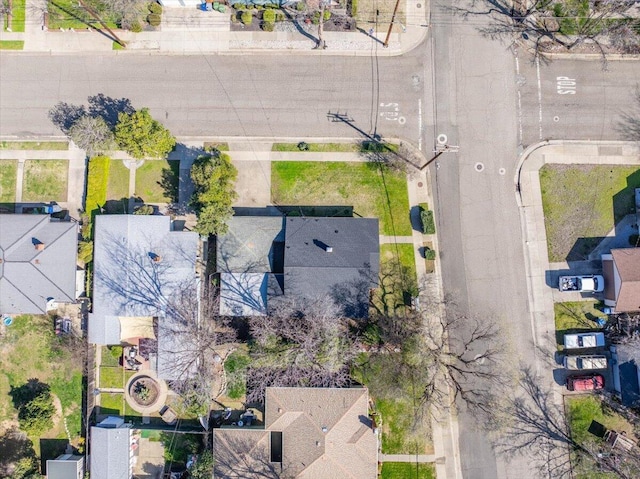 aerial view featuring a residential view