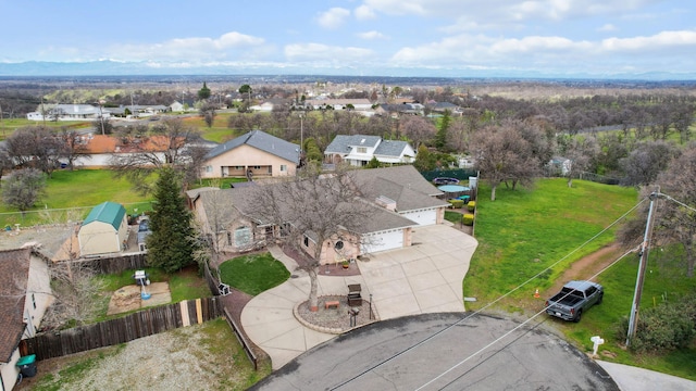 drone / aerial view featuring a residential view